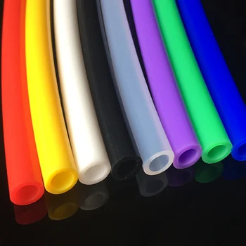 Clasa alimentare Flexibil 1 Metru 2mm*4mm Colorate din Silicon Moale de Cauciuc Tub de Gel de Siliciu de Apa Limpede Bere Lapte Pompa de Aer Furtunul de CALD