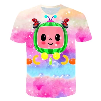 Copii Haine Copii Fete 3D de Imprimare T-shirt de Vară Cocomelon Tricouri Baieti Adolescenti de Desene animate Anime Harajuku copil Copilul Tee Topuri