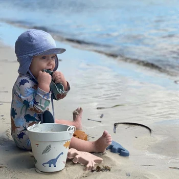 Copiii Silicon Jucării de Plajă 6 Buc Kit-ul de Vara pentru Copii Săpat în Nisip Instrument cu Lopata Apă de Joc în aer liber Set de Jucării de Nisip pentru Copil