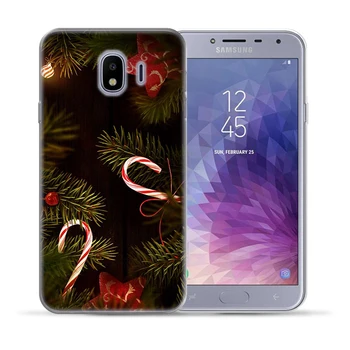 Crăciun fericit TPU Moale Caz Acoperire Pentru Samsung Galaxy J3 J7 J8 J6 J4 Plus 2018 J3 J5 J7 2016 2017 M10 M20 M30 J5 J2 Prim-Pro