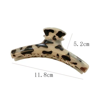 Curbat Accetate Leopard De Imprimare Acrilice Agrafe De Par Clip De Păr Crab Par Gheare Pentru Femei Fată Accesorii De Par Frizură Cadouri De Partid