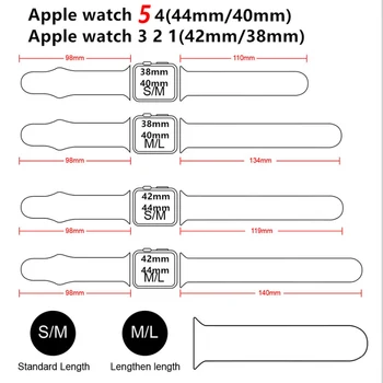 Curea din silicon Pentru Apple Watch band 44mm 42mm 40mm 38mm curea bratara iWatch trupa correa pentru iwatch SE 6 5 4 3 2 1 se
