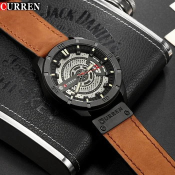 CURREN Mens Ceasuri de Top de Brand de Lux Cronograf Sport Cuarț Bărbați Casual, de Oțel rezistent la apă Ceas Relogio Masculino 8301
