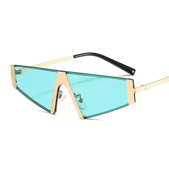D&T Noua Moda Triunghi ochelari de Soare Femei Bărbați Scut PC-ul de Culoare Lentila Aliaj Cadru Metalic de Lux Brand de Designer Elegante, Ochelari de Soare