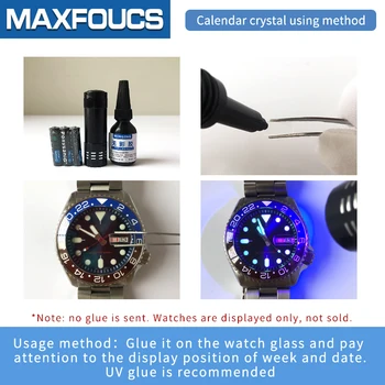 Data fereastră minera sticlă de Ceas Datejust cristale Cyclops Dreptunghi 7.0x5.5mm 5.5x4.5 mm Rotund 5.5 mm accesorii ceas 1Pieces