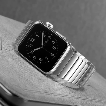 De lux Inoxidabil Curea pentru Apple watch 6 5 trupa 44mm 40mm iWatch trupa 38mm 42mm bratara din metal pentru apple watch seria 3 5 6 4SE
