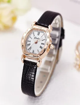 De înaltă Calitate Brățară de Aur Ceasuri pentru Femei de Brand de Lux Curea din Piele Cuarț Ceas Pentru Femei Rochie Ceasuri de mână de sex Feminin Ceas reloj