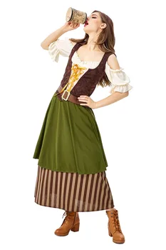 De Înaltă Calitate Noi Germană Bere Oktoberfest Fata Doamnelor Costum De Vinificatie Chelner Haine De Lucru
