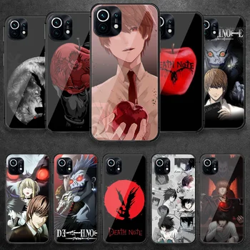 Death Note Anime Sticlă Călită Telefon Caz Acoperire Pentru Xiaomi Mi Poco Un F X 2 3 8 9 10 11 T Pro Lite Ultra Max Nfc Tendință De Moda