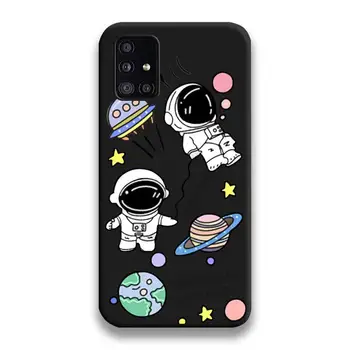 Desene animate astronaut extraterestru Cazuri de Telefon Pentru Samsung Galaxy A21S A01 A11 A31 A81 A10 A20E A30 A40 A50 A70 A80 A71 A51 5G