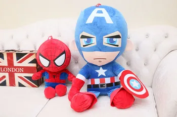 Disney Avengers Spiderman, Captain America Ragdoll Desene animate AnimeToys Hobby-uri Umplute Animale de Pluș Filme de TELEVIZIUNE Pentru copii Cadouri