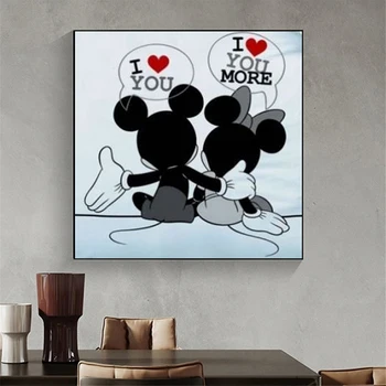 Disney Moderne de Desene animate Minnie benzi Desenate cu Donald Duck Mickey Panza Pictura de Postere și de Imprimare Arta de Perete Imaginile pentru Camera de zi