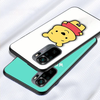 Disney Winnie de dragoste miere pentru Xiaomi Redmi Note 10 10 9 9 T 9 8 8T Pro Max Negru TPU Caz de Telefon Moale