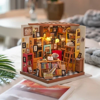 DIY casă de Păpuși în Miniatură Kituri Mini Papusi Cu Mobilier, Jucării Cabana Accesorii Pentru Copii Adulți Ziua de nastere Cadouri de Craciun