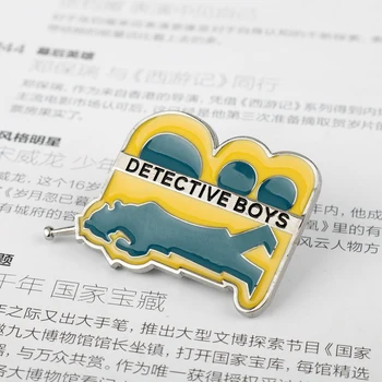 Dongsheng Japonia Anime Detectiv Băieți Conan Brosa Email Pin la Modă Cosplay Broșe pentru Femei Barbati Accesorii Bijuterii-40