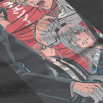 Drujba Om Denji Manga Anime Tricou Clasic Grafic de Vară Mare de Bumbac Îmbrăcăminte pentru Bărbați Harajuku Crewneck Tricou