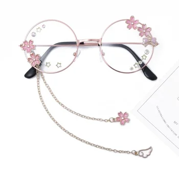 Drăguț Rotund Manual Sakura ochelari de Soare Femei de Epocă Gotică Ochelari de Soare pentru Bărbați Ochelari de Oculos Feminino Lentes Gafas De Sol UV400