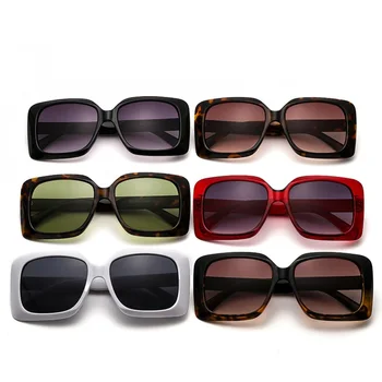 DYTYMJ 2021 Pătrat Femeie Shades ochelari de Soare pentru Femei Supradimensionat Ochelari de Soare Femei Vintage Ochelari Cadru Gafas De Sol Mujer