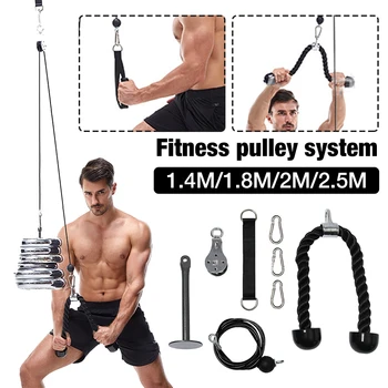 Echipamente de Fitness DIY Scripete Cablu, Mașină de Fixare Sistem de Ridicare Braț Biceps Triceps Blaster Mână Puterea de Antrenament