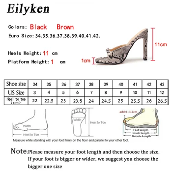 Eilyken Vara Papuci de Moda Deget de la picior Deschis Serpentine Cataramă Pătrată Sandale cu toc Pompe 2021 Pantofi Noi Marimea 35-42