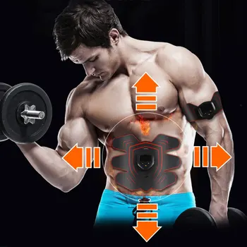 EMS Musculare Electro Stimulator Muscular Abdominal Toner Abs Trainer cu Display LCD USB Reîncărcabilă de Formare de Fitness Gear Ab Centura