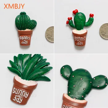 En-Gros De Drăguț Plante Suculente Flori De Cactus Magnet De Frigider Frigider Autocolante Magnetice Acasă Decorare Cadouri Pentru Copii Jucarii