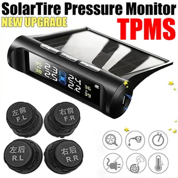 Energie solara Auto Monitorizare a Presiunii în Anvelope SystemDigital PGT Ecran LCD Inteligent USB Auto Sicherheit Alarma Senzor Reifendruck