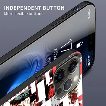 Estetic Colaj Silicon Telefon Caz Pentru iPhone 12 11 Pro SE 2020 X XS Max XR 7 8 6 6S Plus Soft Shell Acoperire Coque Fundas Capa