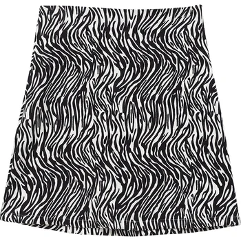 Femei Fusta de Vara Zebra Stripe High Geanta Fusta Șold Subțire O-linie Longuette Sezoane 2021 Noua Moda de Îmbrăcăminte en-Gros