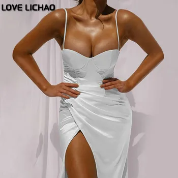 Femei Rochie de Vară de Moda Cross Sexy Rochie Curea Neagră Subțire de Cusut Rochie Maxi Noi V-gât adânc fara Spate Femei Rochie de Petrecere