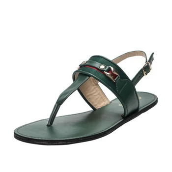 Femei Vara Sandale Metal Decor Doamnelor Pantofi 2021 Moda Casual Femei Pantofi de Plaja din Piele PU de sex Feminin Flip Flops Size37-42
