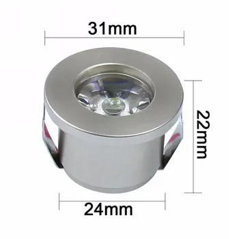 FIERBINTE 1W /3W LED-uri Alb/Cald Alb AC 85-265V Mini Montat pe o Suprafață de Lumină Led Downlight Bijuterii Cabinet Lampa LED Mini Reflector Lampă