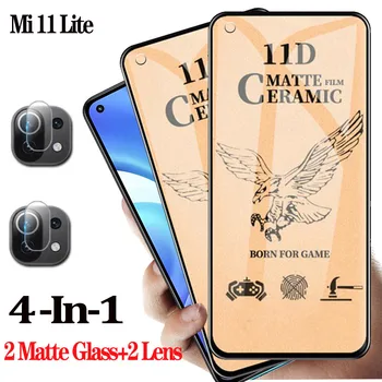 Film mat Km 11 Lite Ceramic Glass Pentru Xiaomi 11 Lite Ecran de Protecție Km 11Lite Film Protector Mi11Lite Moale de Protecție Xiomi Km 11 Lumină Curbată Sticlă Călită Mi 11Lite