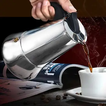 Filtru Bea Instrument De Mașină De Cafea Din Inox Ibric De Cafea Espresso Cu Cafea Filtru Aragaz, Filtru De Cafea Oală Cafetera