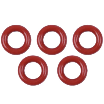 Flexibil inel de etanșare / O-inel, confectionat din silicon, 8 x 14 x 3 mm, rosu caramiziu, 10 bucati