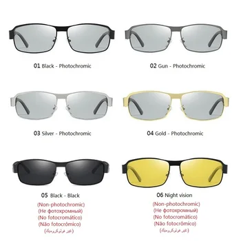 Fotocromatică ochelari de Soare Pentru Barbati Polarizati Cameleon Ochelari de sex Masculin Schimba Culoarea de Conducere Ochelari de Soare Zi de Viziune de Noapte Nuante UV400