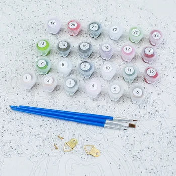 GATYZTORY Cafea Imagine Tablou De Numere Pentru Adulți DIY Kituri de pictat manual Pe Panza Cu Încadrată Ulei Desen de Colorat Cu Mar