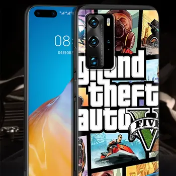 Gta 5 Grand Theft Auto V, Telefon Caz pentru Huawei P inteligente Z 2019 P30 P40 P20 Lite E pentru Onoare 9X Pro 8X 20 Juca 9A 8S 9S 30i Acoperi