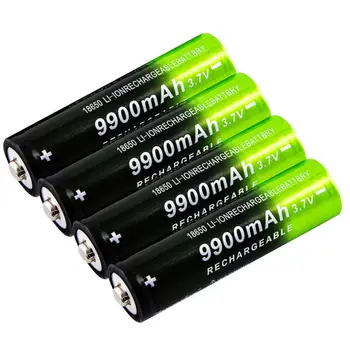 GTF 3.7 V 18650 9900mAh Baterie Reîncărcabilă 2/4/8pcs Baterie + 4 Sloturi 3.7 V 18650 incarcator USB