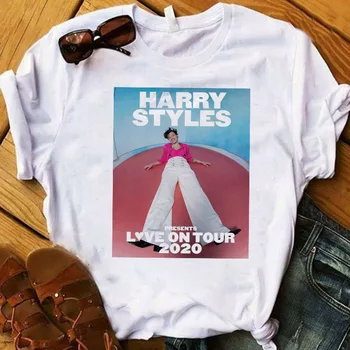 Harry Styles Tipărite, Digitale de imprimare de Moda Pierde Bumbac T-shirt pentru Bărbați și Femei pe Maneci Scurte T-shirt Subțire Top Nou Album