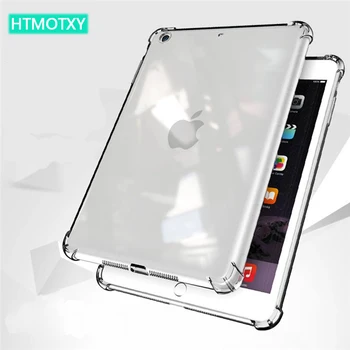 HTMOTXY Pentru iPad a 8-a Generație Caz Transparent Moale TPU Caz Pentru iPad Mini 5 cu aer4 Pro 10.2 2018 2019 10.5 2017 inch Capacul din Spate