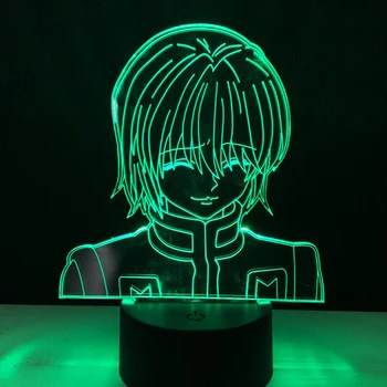 Hunter X Hunter Anime Lămpi Kurapika Figura 3d Iluzia de Lumină pentru Copil de Cameră Decor Led-uri Lampa de Noapte pentru Copii Cadou de Ziua de nastere