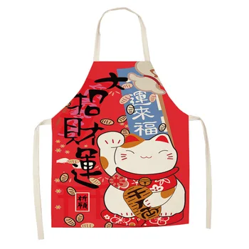 In Adult Japoneză Ukiyo-e Tipărite Șorț de Bucătărie Consumabile Unisex Cină de Gătit Salopete Amuzant Șorțuleț de Curățare de Copt Șorț
