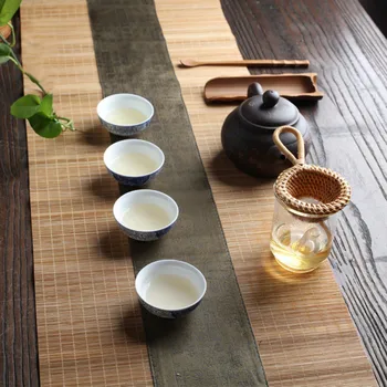 Japonia Teaism Ceai Filtre De Bambus Rattan Tărtăcuță În Formă De Frunze De Ceai Pâlnie De Ceai Filtre De Bambus Rattan Teaware