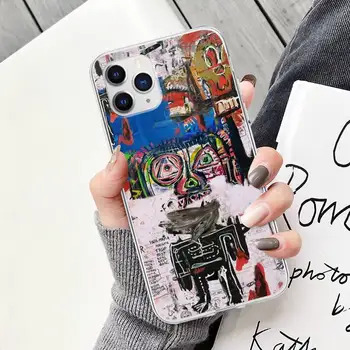 Jean-Michel Basquiat Transparent Telefon Mobil Caz Acoperire Pentru Samsung Galaxy A51 A71 S20 S10e S7 S8 S9 S10 Plus J5 2016