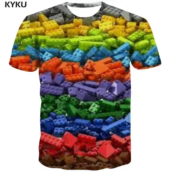 KYKU Brand Craniu tricou Barbati Flacără Tricou Imprimat Negru, Tricouri Casual Harajuku Tricou Print cu Maneci Scurte de vară Stil Nou, O-Neck