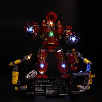 Led Light Set Compatibil Pentru 76105 07101 Omul Hulkbuster Set de Blocuri de Construcție (Numai Lumina LED-uri, Nu Bloc Kit)