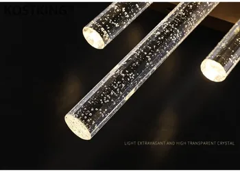 Led-uri moderne cu bule de cristal Lampă de Perete pentru sala de mese Noptiera Șampanie Aur tranșee de perete Lampă de Iluminat Baie de Lumină 110-240V