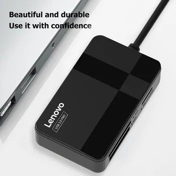 Lenovo D303 5Gbps Cititor de Carduri USB,4 in 1 Multifunctional TF CF MS Secure Digital Cititor de Carduri de Memorie,USB 3.0 Cititor de Carduri de Sprijin 2T