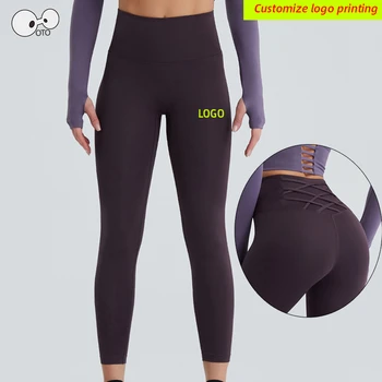 LOGO-ul personalizat de Talie Mare Push-Up Imbracaminte Femei Jambiere Pantaloni de Yoga Super Elastic sală de Gimnastică Antrenament de Fitness Colanti Execută Îmbrăcăminte
